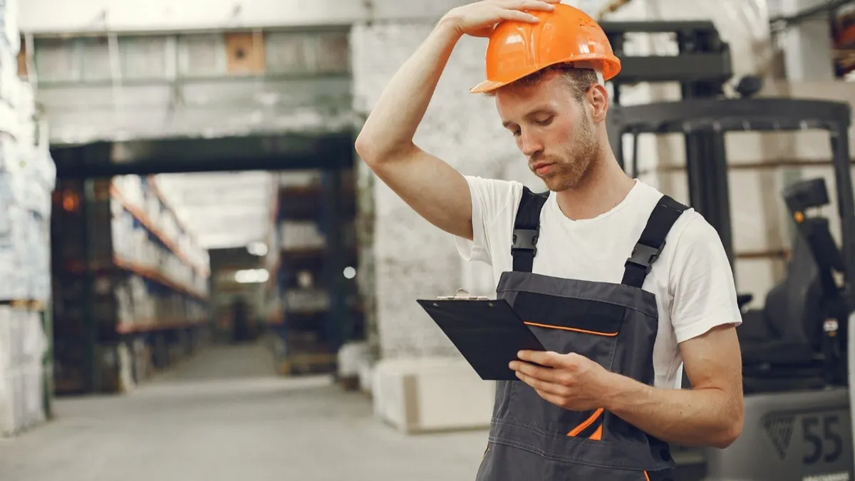 Technicien de maintenance intervenant seul sur une installation industrielle
